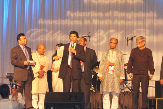 Congressman Hansen Clarke supports South Asia Journal at FOBANA